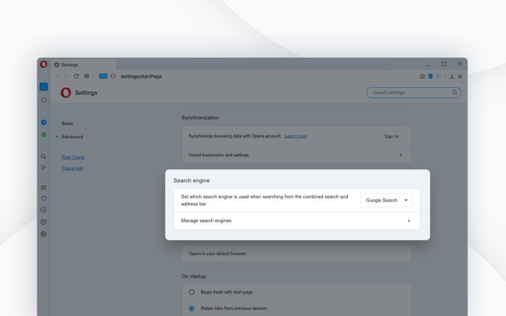 I've installed Opera GX today but why is Yandex the default search engine? : r/OperaGX