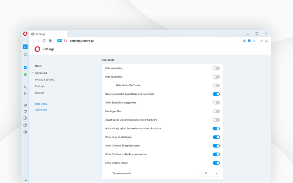 Customization - Opera Help