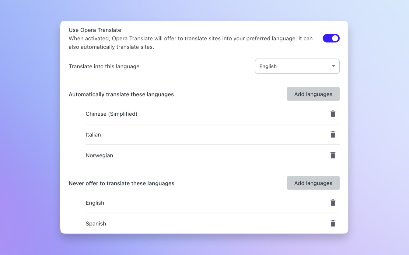Features - Opera Help