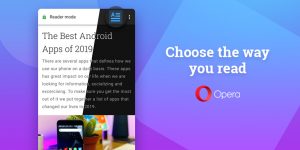 Opera with improved reader mode