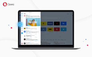 Opera desktop now with built-in Twitter