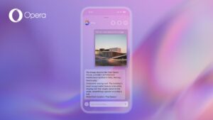 An iPhone shows Image Understanding with Aria.