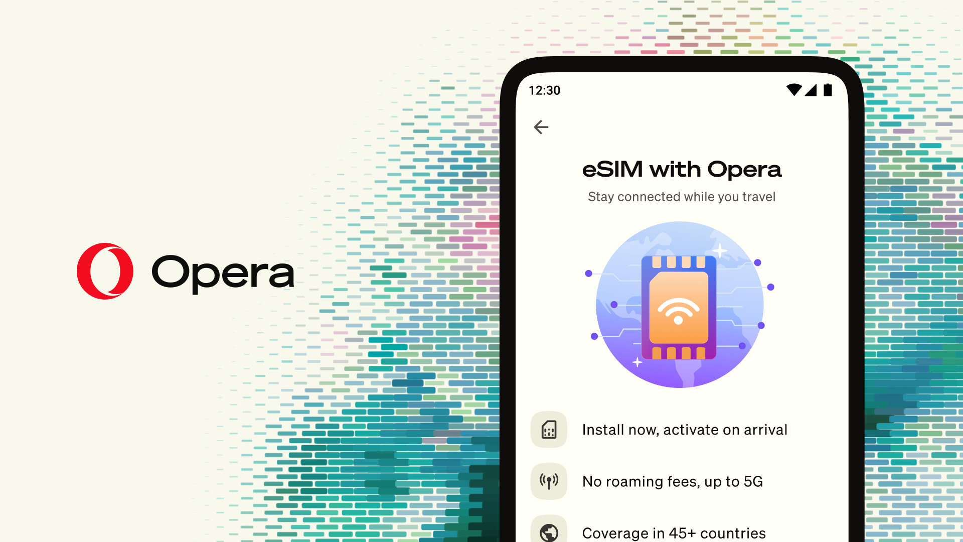 Opera adds a travel eSIM to the browser, with 3GB of free data on your next trip abroad